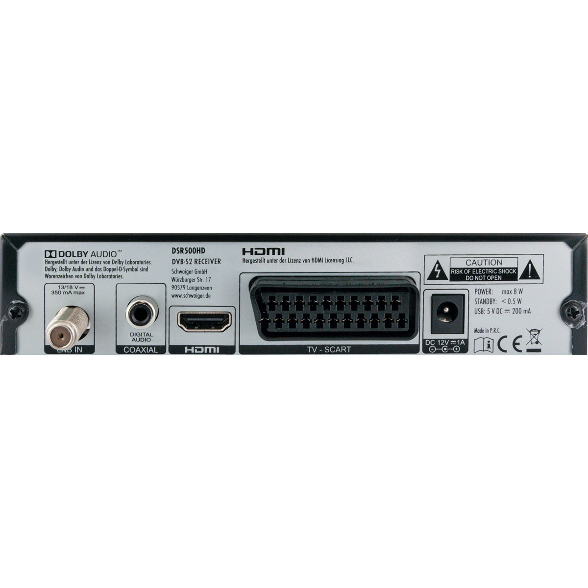 Schwaiger  FULL HD Satellitenreceiver mit USB Anschluss Bild 5