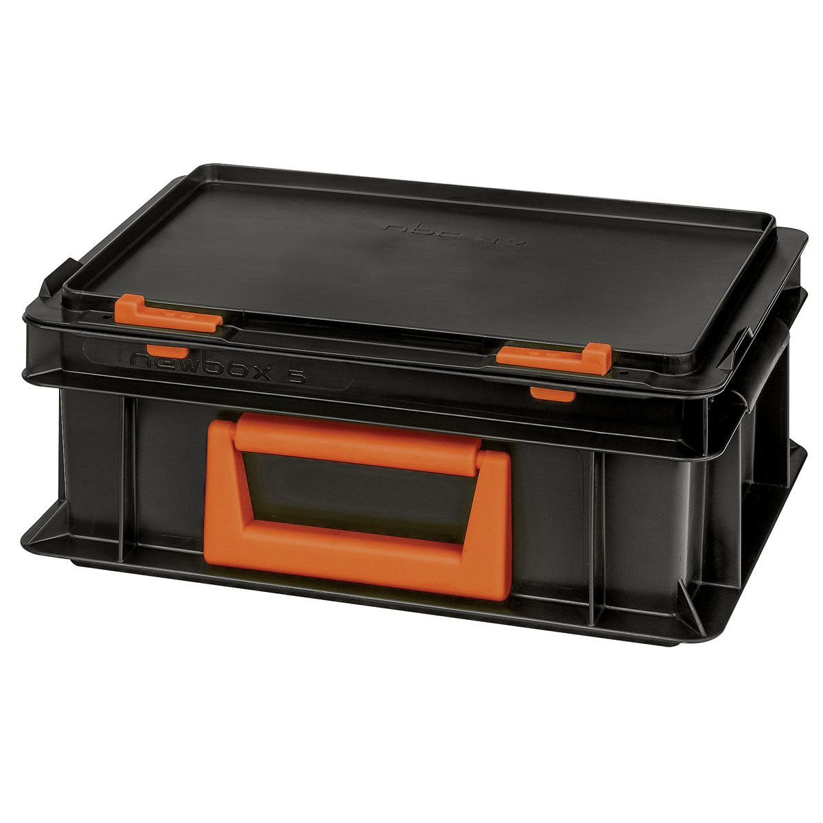 Tood Systemkoffer Newbox PC 5 stapelbar 30 x 20 x 13,3 cm schwarz-orange