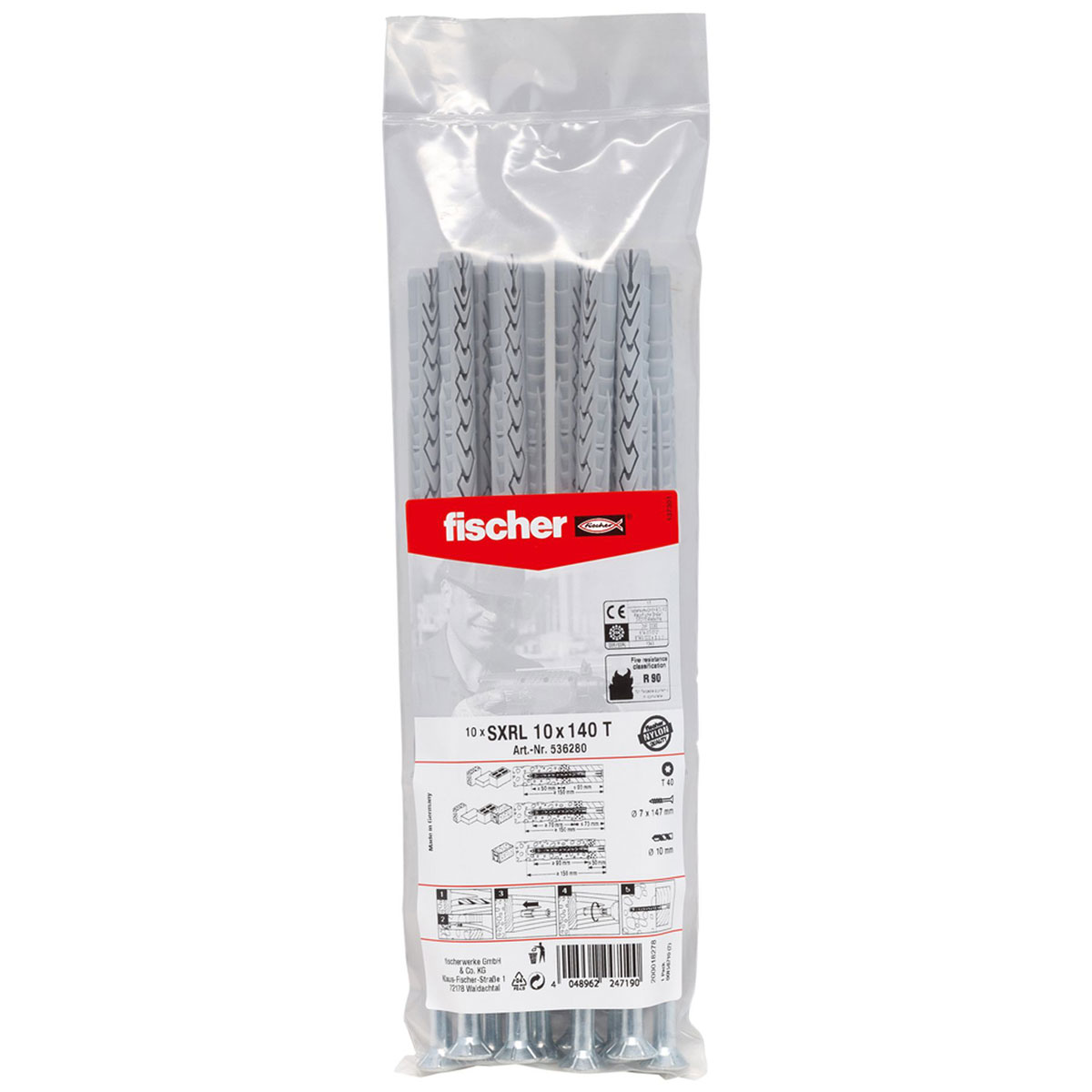 Fischer Langschaftdübel SXRL 10 x 140 mm T 10 Stück Fischer Langschaftdübel SXRL 10 x 140 mm T 10 Stück