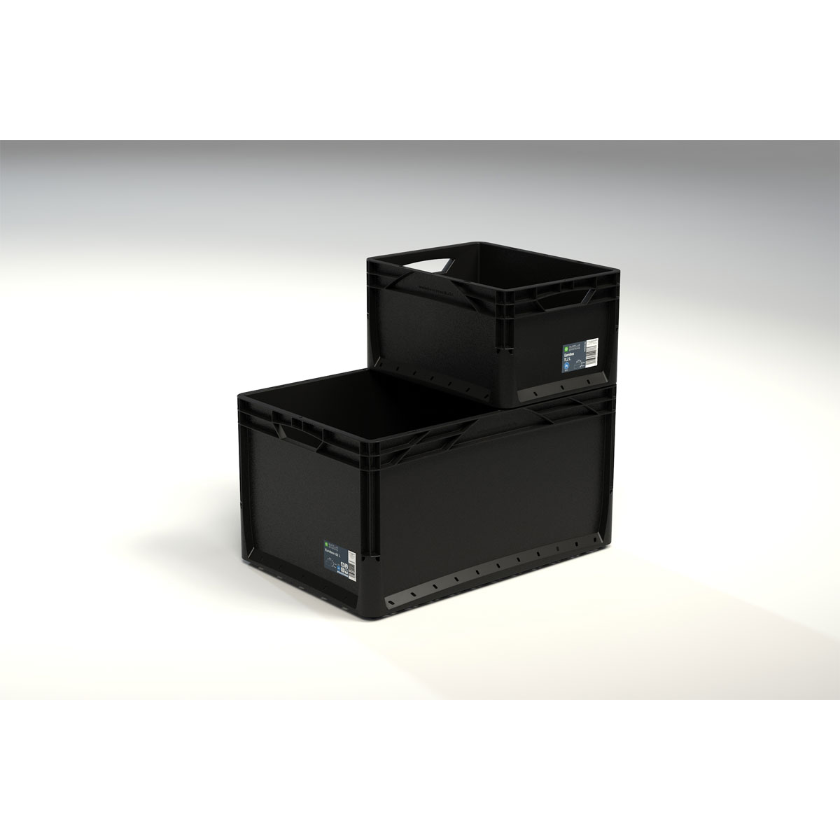 Eurobox  40 cm x 30 cm x 22 cm schwarz Bild 3