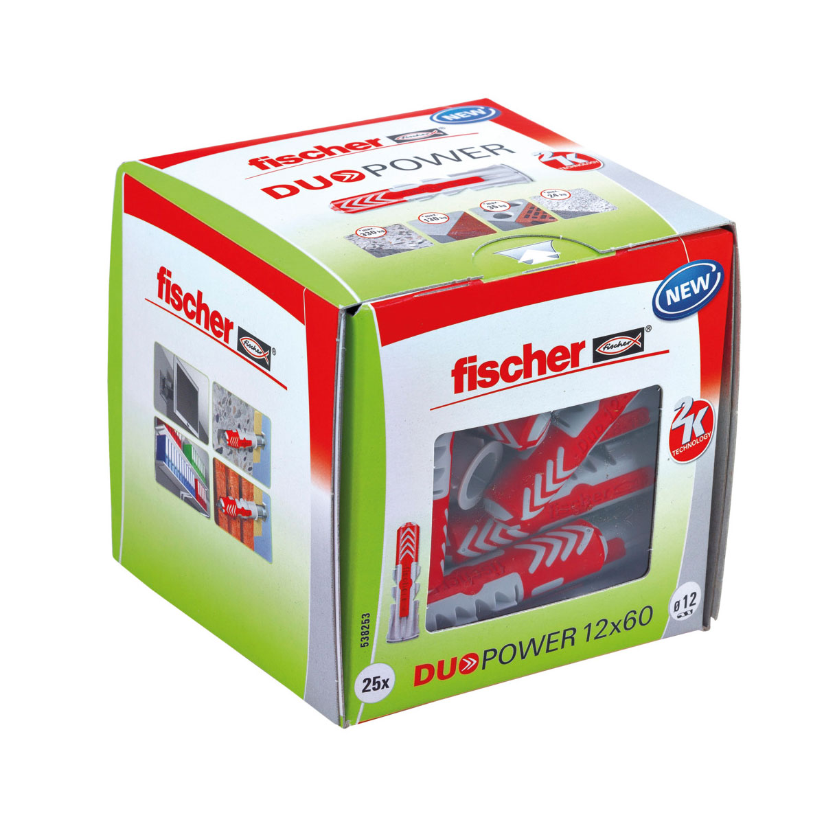 Fischer  Dübel DuoPower 12 x 60 mm 25 Stück Bild 1
