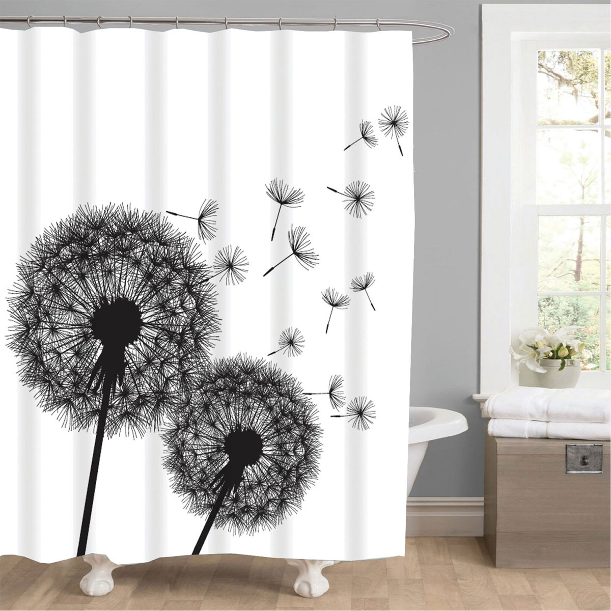Valblue Duschvorhang Pusteblume Textil Valblue Duschvorhang Pusteblume Textil