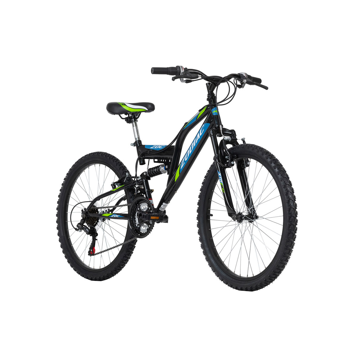 KS Cycling Kinder Mountainbike Fully 24 Zodiac schwarz grun RH 38cm KS Cycling K018965801
