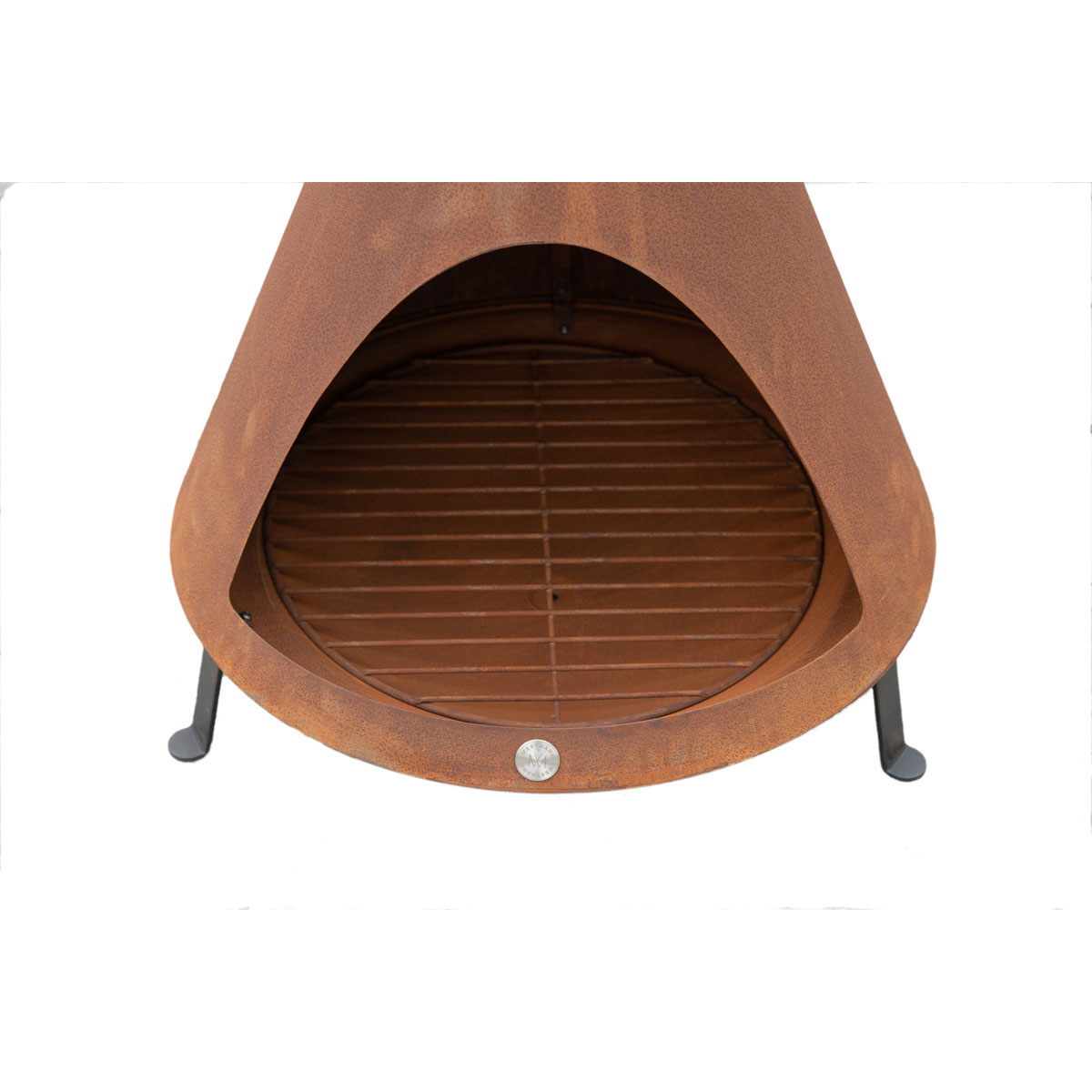 Westmann Terrassenofen Gartenkamin inkl. Rauchablass 70x70x160cm Rost Bild 7