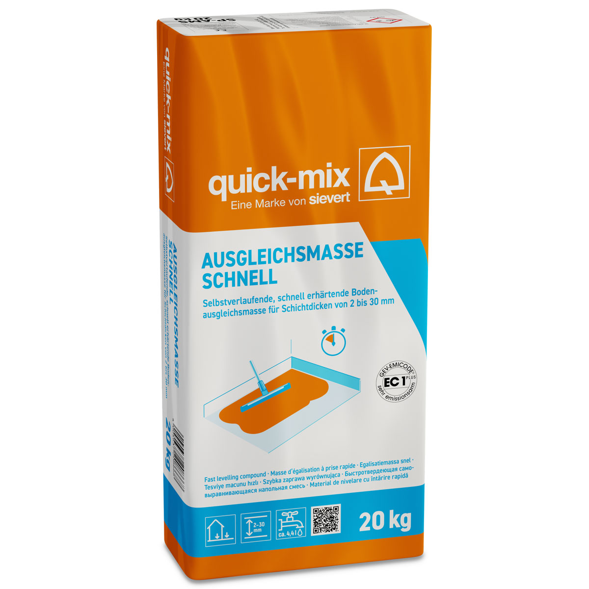 quick-mix Ausgleichsmasse Sicher und Plan schnell 20 kg quick-mix Ausgleichsmasse Sicher und Plan schnell 20 kg