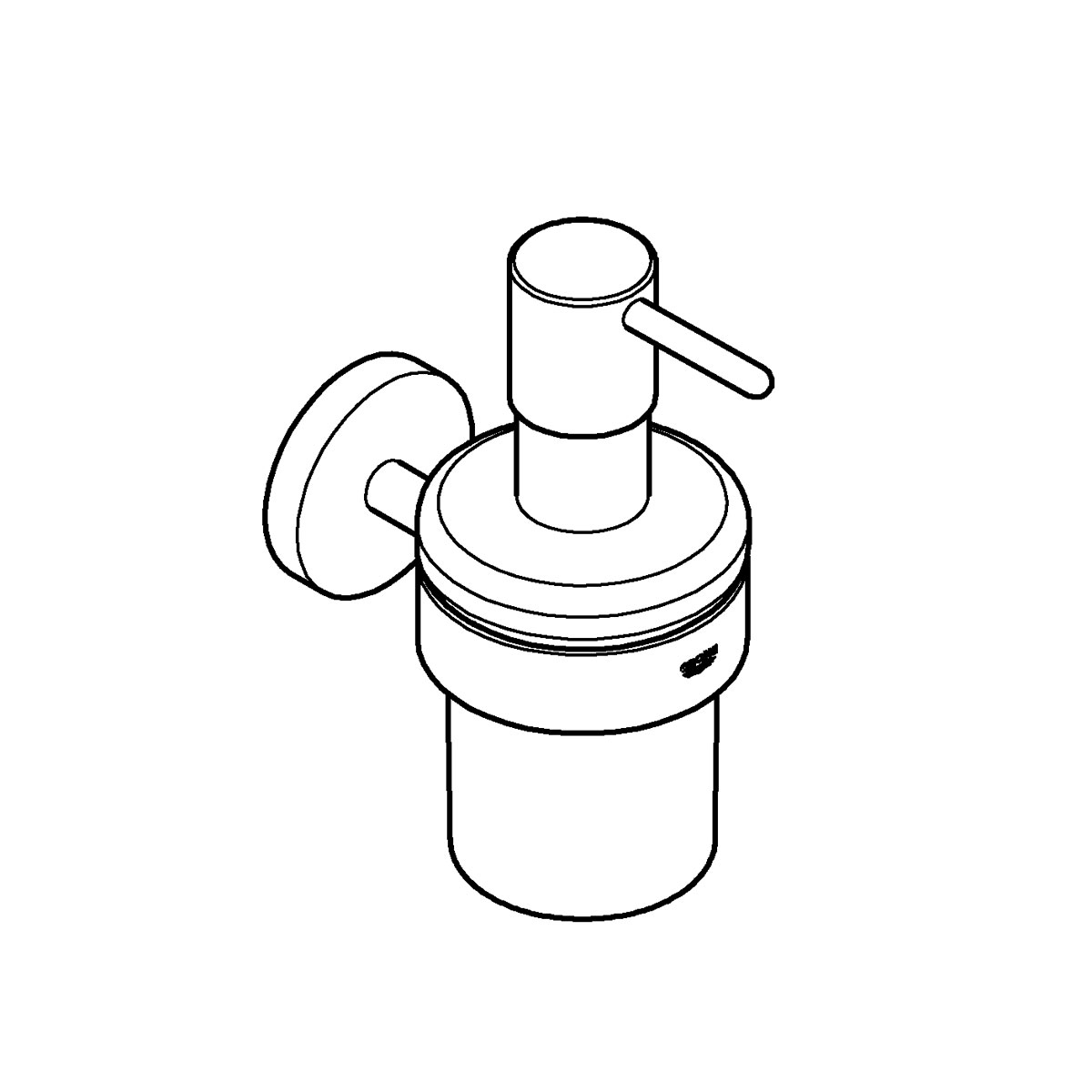 Grohe Halter mit Seifenspender Essentials Durchmesser 7,2 x 12,6 cm Bild 7