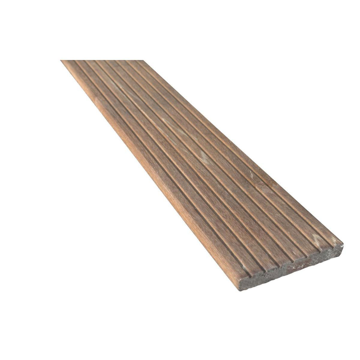 Terrassendiele Bangkirai genutet/geriffelt 305 x 14,5 x 2,1 cm Bild 2