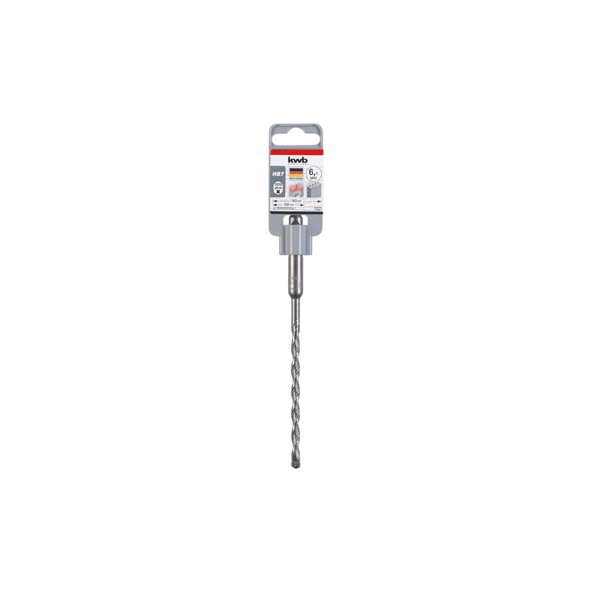 kwb  Hammerbohrer HB 7 SDS plus Durchmesser 6 mm 165 mm Bild 4