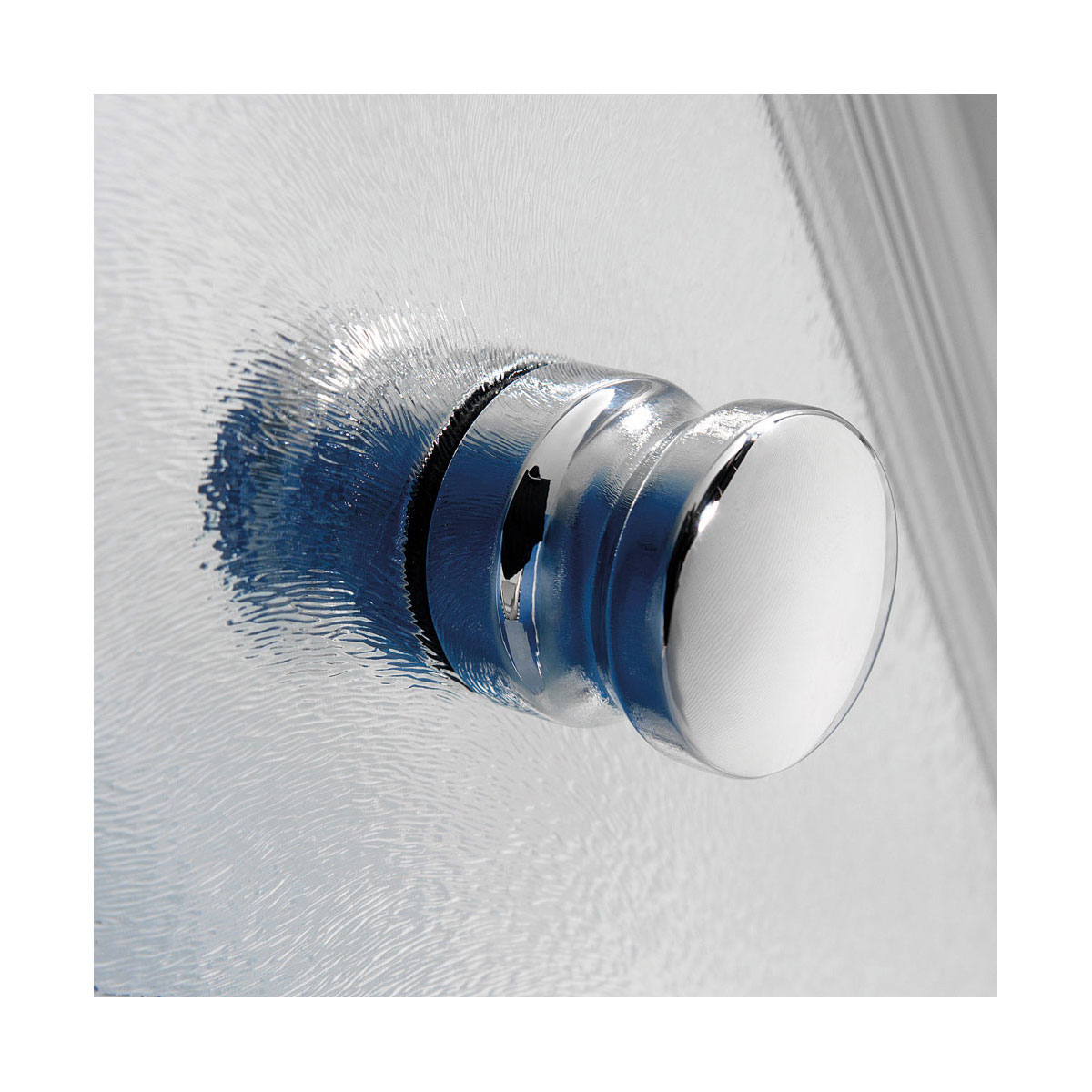 Breuer  Runddusche 4-teilig Drehtür mit Festteilen, Radius 550, Alu silber matt, Klarglas, 1000 x 1000 mm Bild 3