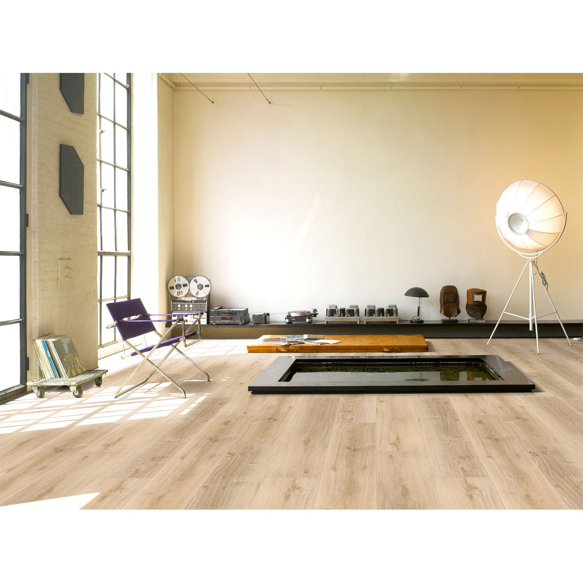 Parador Vinylboden Basic 5.3 Eiche Royal hell gekälkt gebürstete Struktur 22,5 x 120,9 cm Bild 3