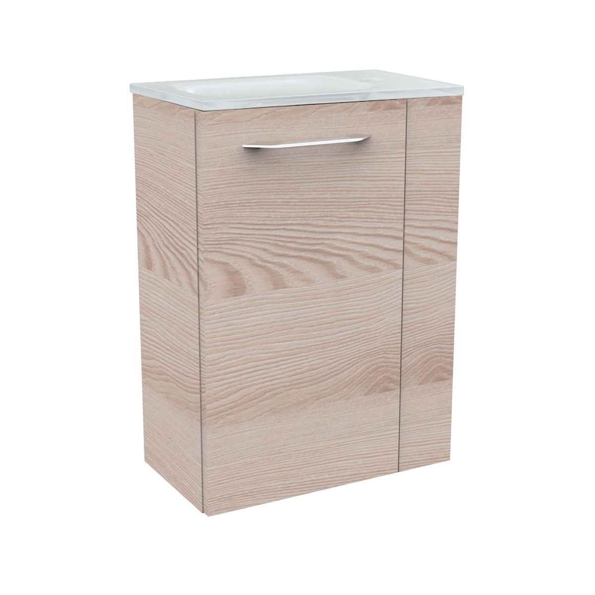 Fackelmann  Gäste-WC Waschtischunterschrank links SBC 440 x 600 x 243 mm Alaska-Esche Bild 3