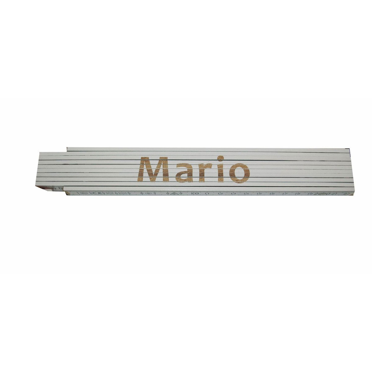 Gliedermaßstab „Mario“, 2m, weiß