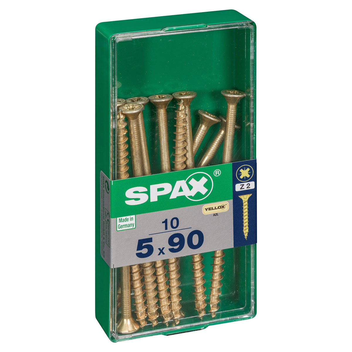 Spax Universalschrauben Yellox Senkkopf 5 x 90 M 10 Stück Bild 2