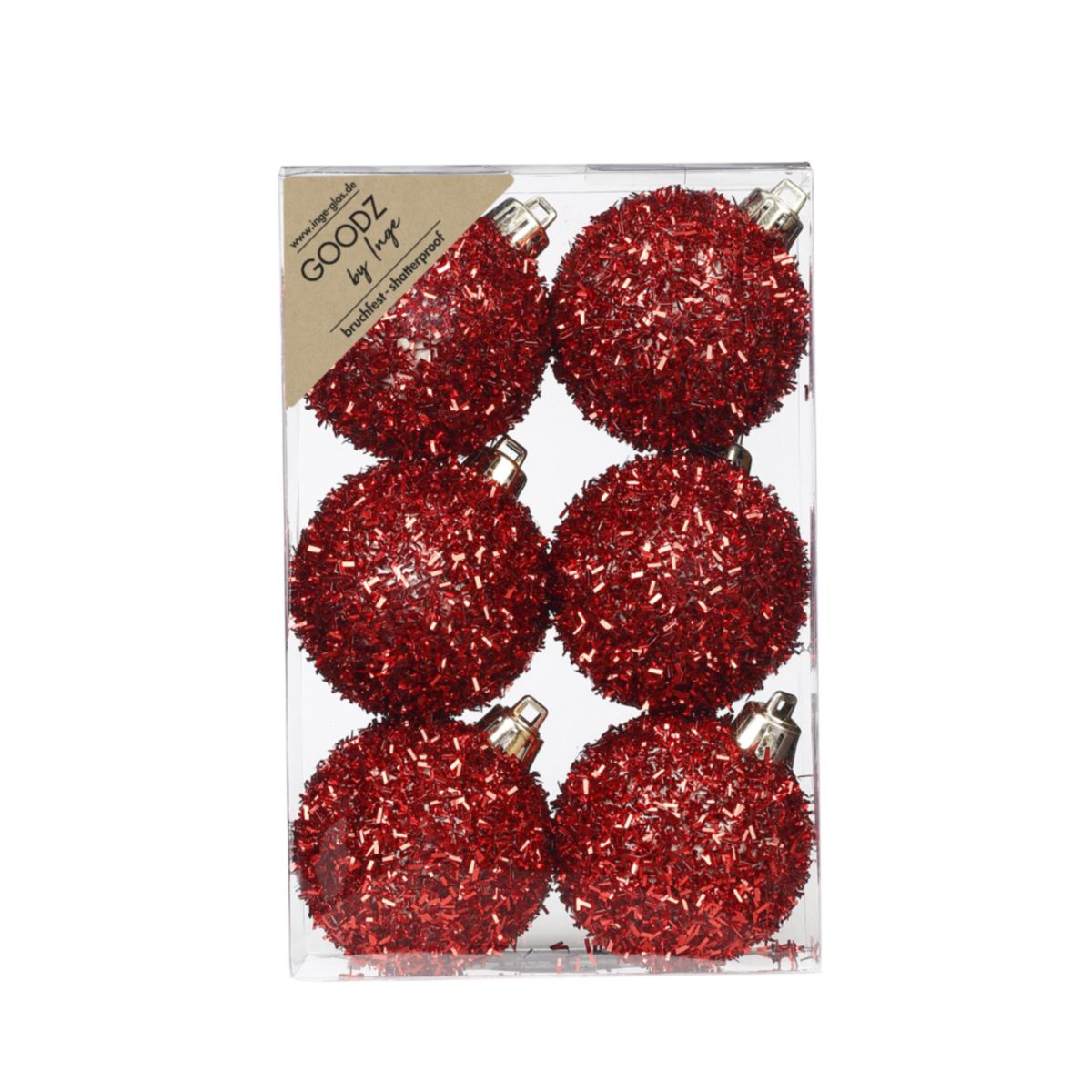 Kugelset 6cm Festive Red