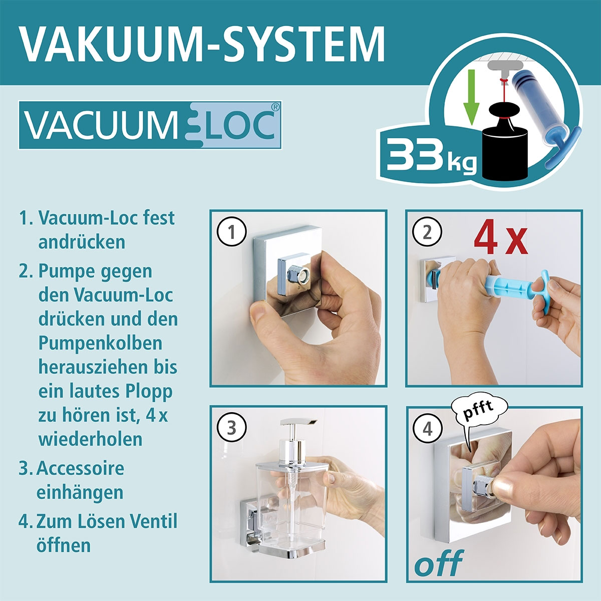 Wenko Vacuum-Loc Seifenablage Quadro Bild 6
