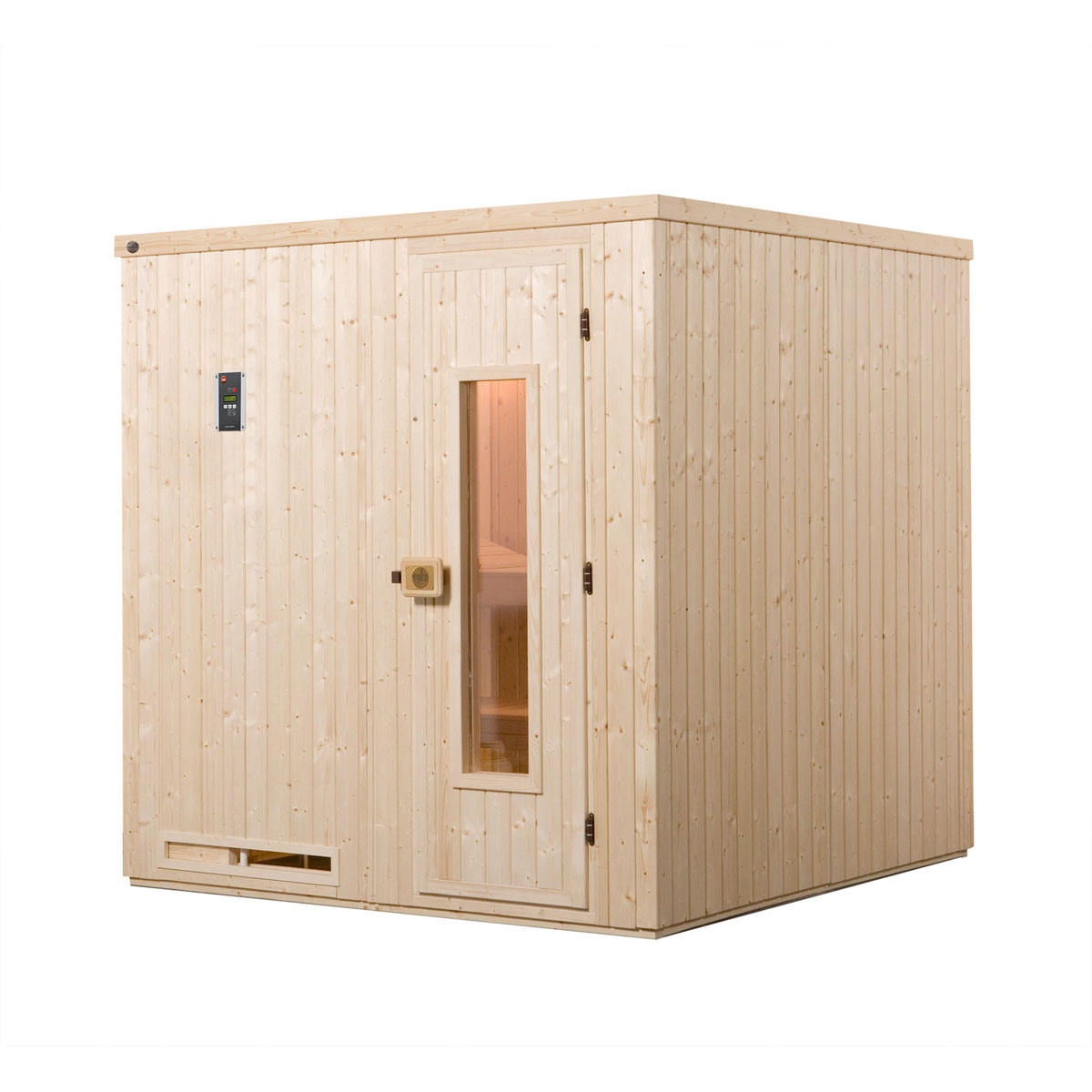 Weka  Elementsauna Halmstad Größe 1 Sparset 7,5 kW Bio S Massivholztuer