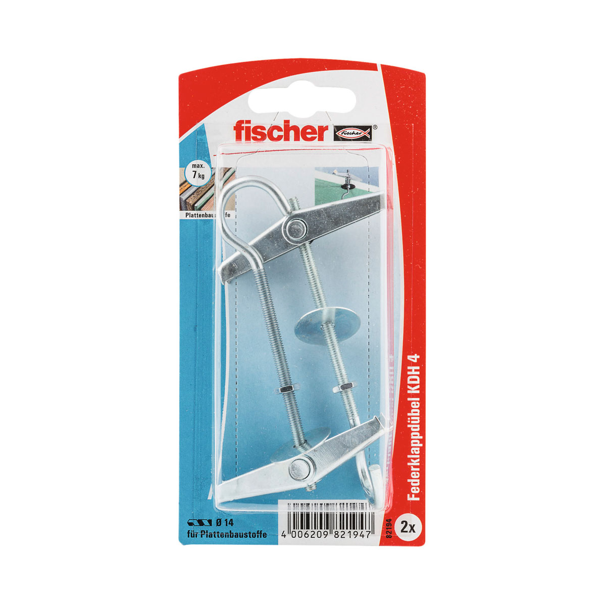 Fischer Kippübel KDH 4 mit Haken 2 Stück Fischer Kippübel KDH 4 mit Haken 2 Stück