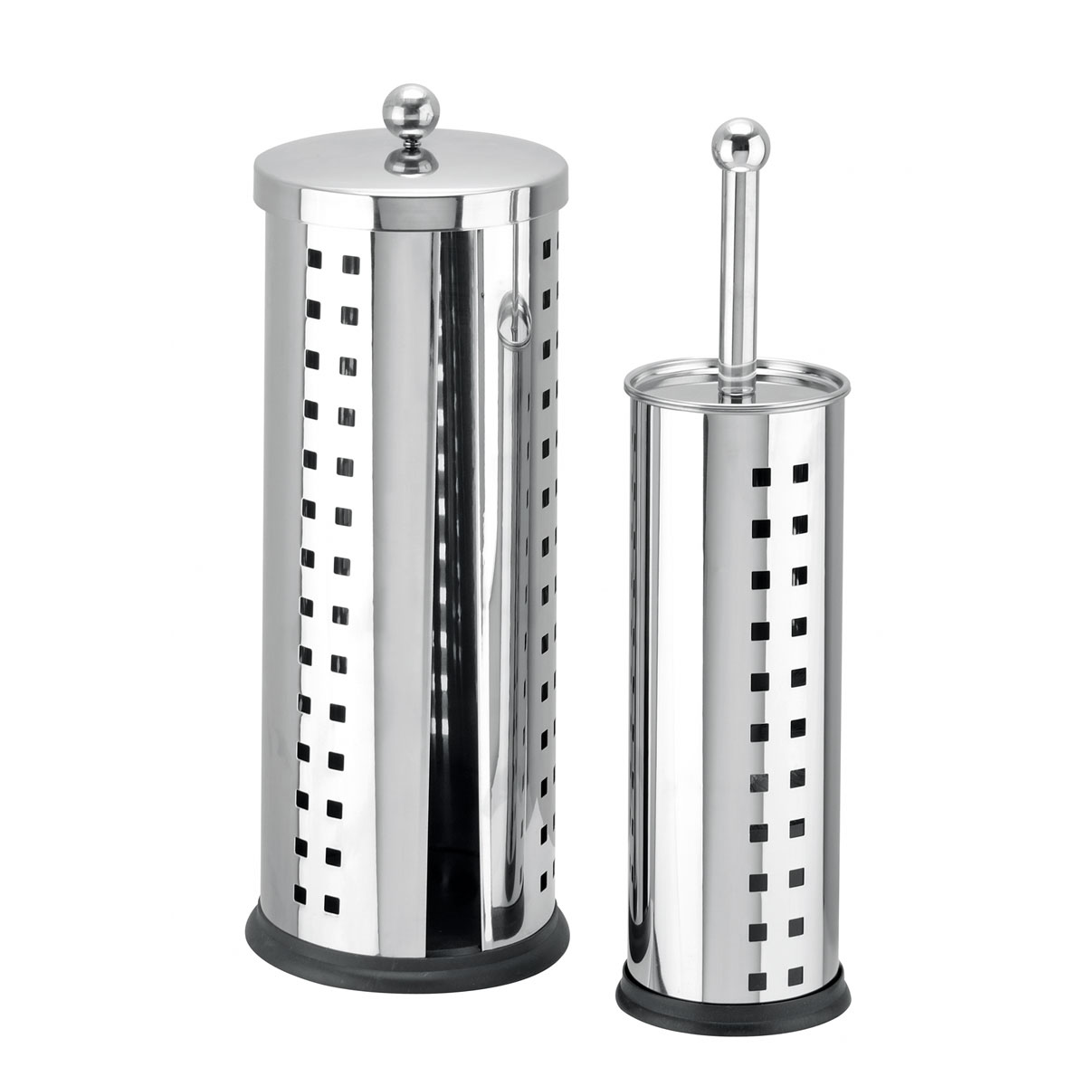 Valblue Ersatzrollenhalter und WC-Bürstengarnitur silber Bild 1