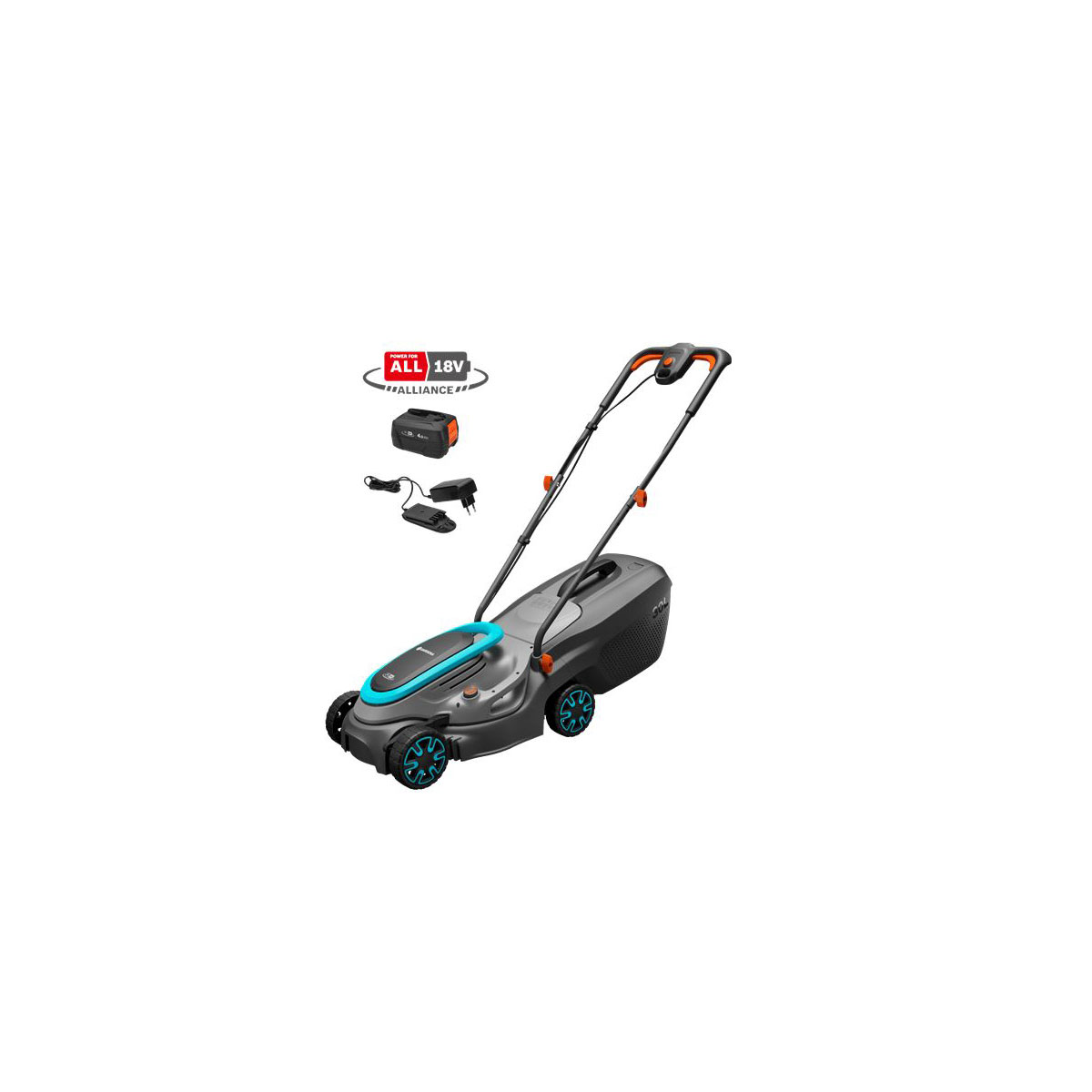 Gardena Akku-Rasenmäher PowerMax 32/18V P4A Ready-To-Use Set