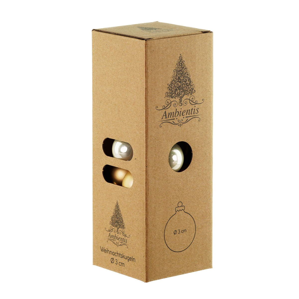 Ambientis Glaskugeln 3 cm gold Mix Bild 2