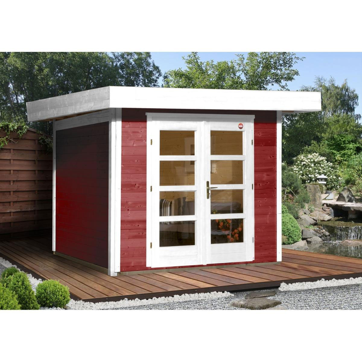Weka Designhaus 126 356 x 284 x 226 cm rot Bild 1