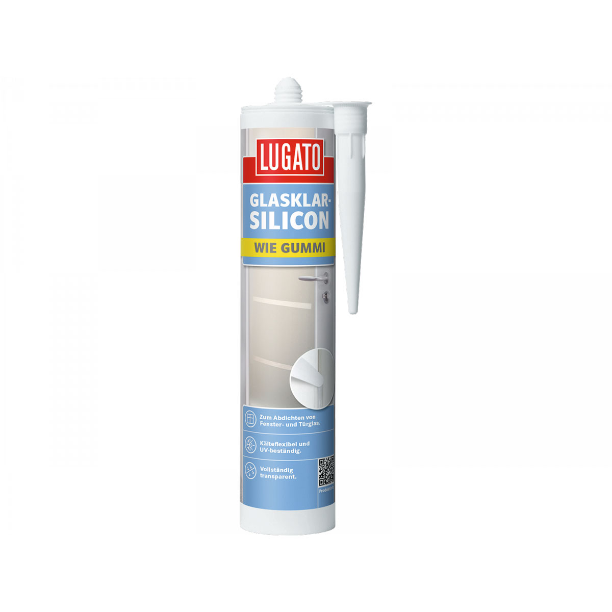 Lugato Glasklar-Silikon Wie Gummi Transparent 310 ml