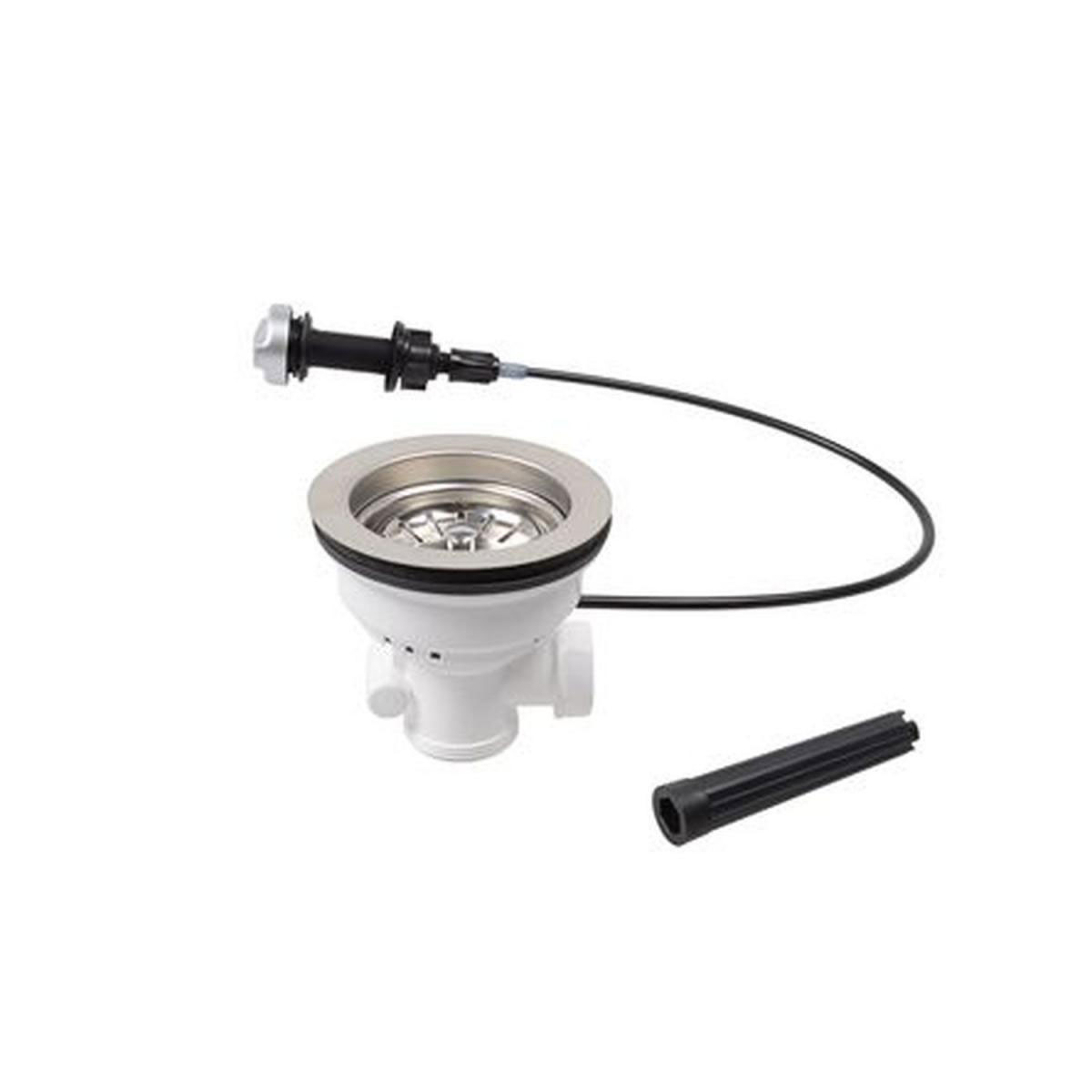 Kirchhoff Korbventil mit Überlaufanschluss drehbar Durchmesser 114 mm x 1" x 1½ Edelstahl