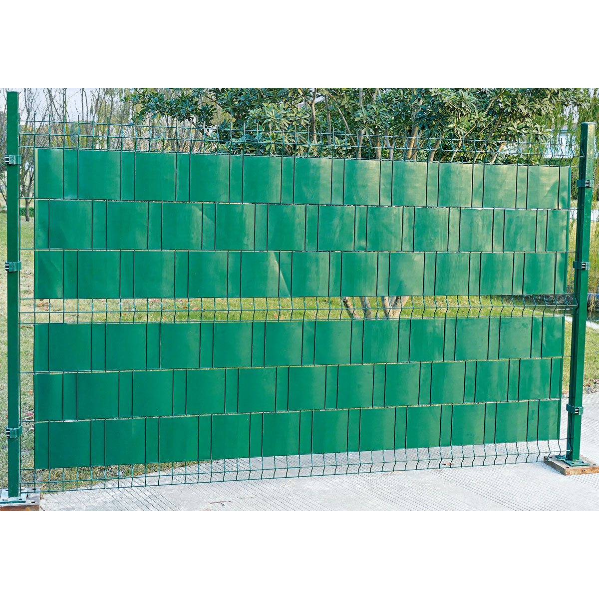 Sichtschuzstreifen PVC 19 x 3500 cm anthrazit Bild 3