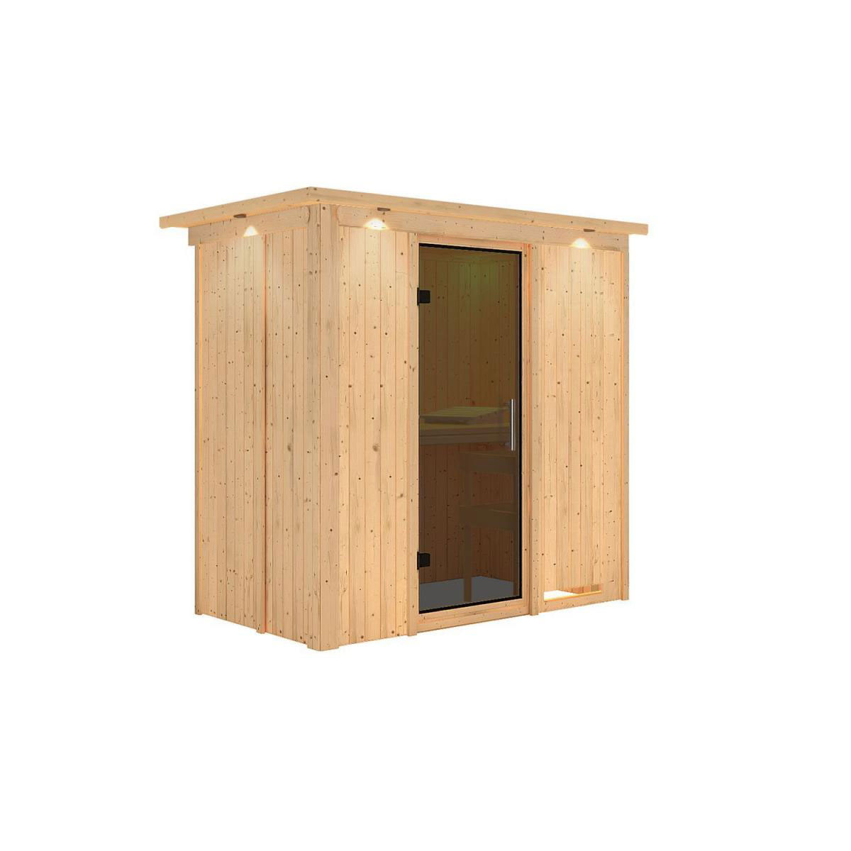 Karibu Variado Fronteinstieg ohne Zubehör mit Kranz Graphittür Bild 2