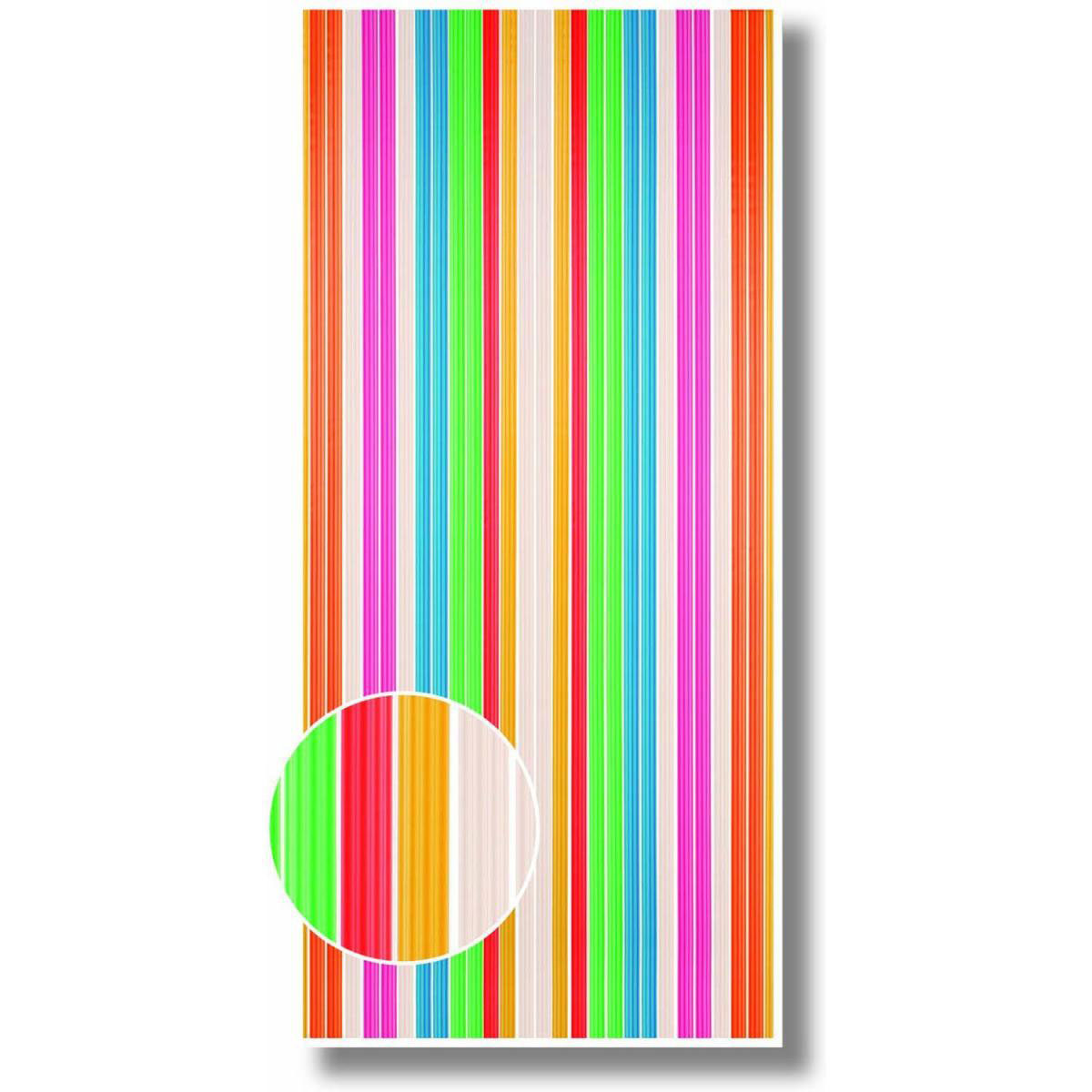 Streifenvorhang aus PE Folie bunt