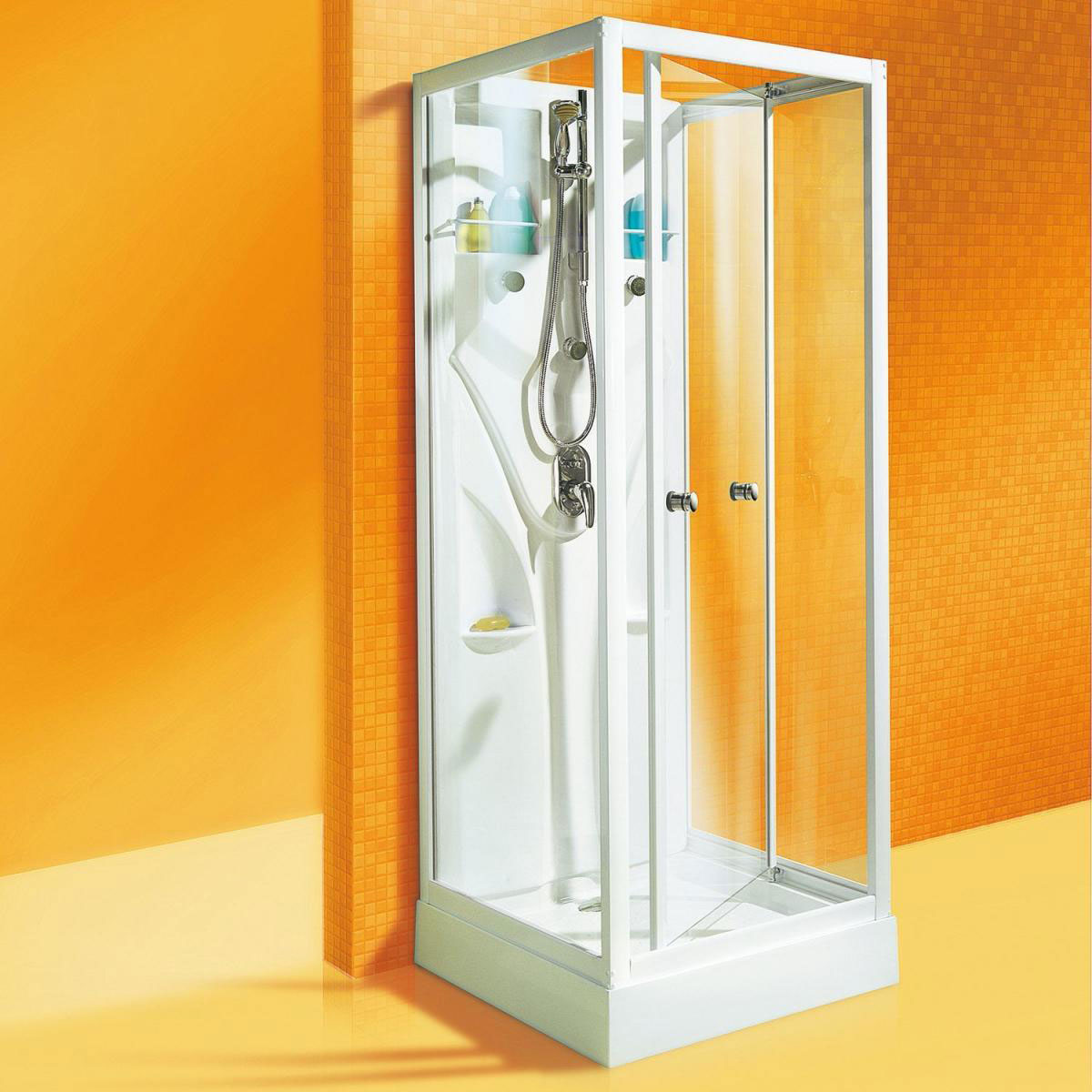Schulte Komplettduschkabine Juist 2100 x 800 x 800 mm weiß Bild 1