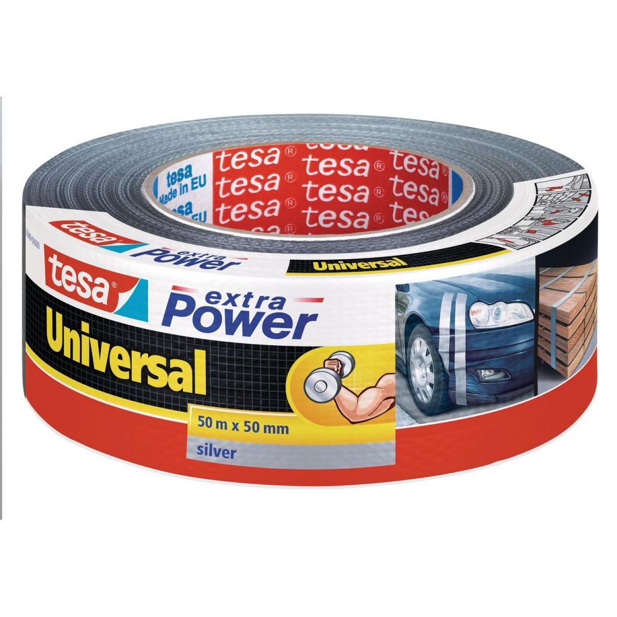 Tesa Extra Power Tape universal silber 50 m Tesa Extra Power Tape universal silber 50 m