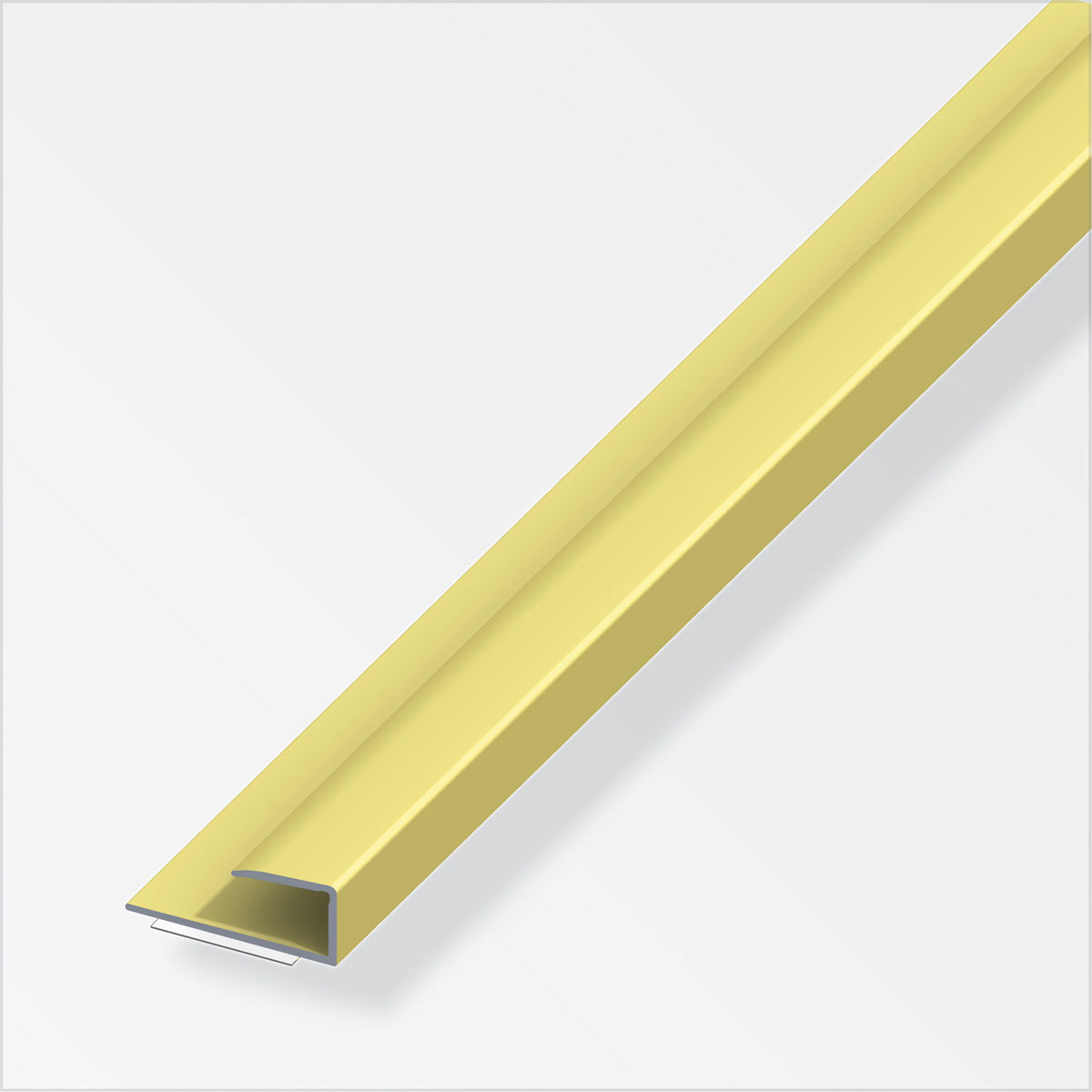 Alfer Einfass-Profil 14 mm 1m selbstklebend messing Bild 1