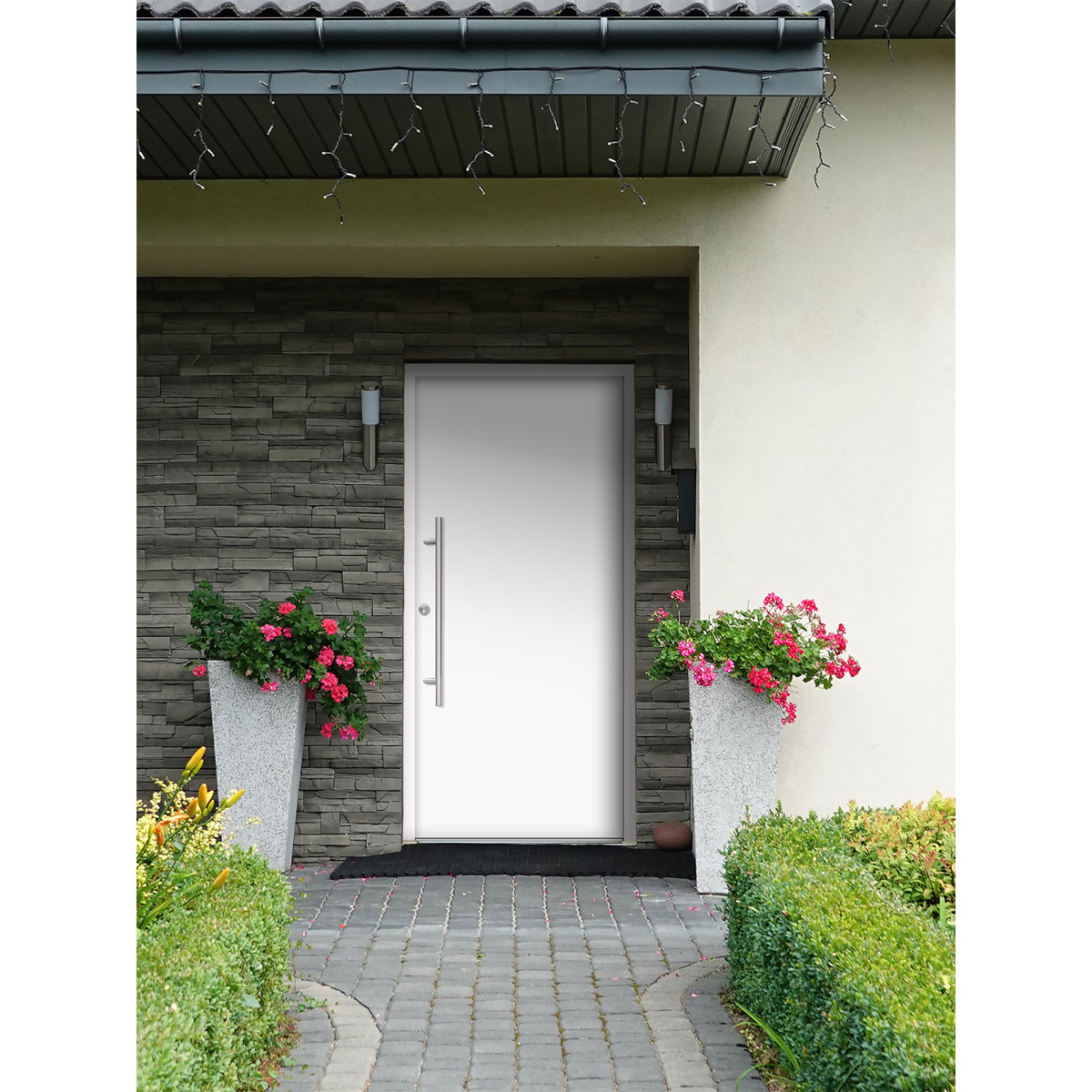 SplenDoor  Premium-Haustür Passivedoor Ribe energiesparend weiss 110 x 210 cm links Bild 2