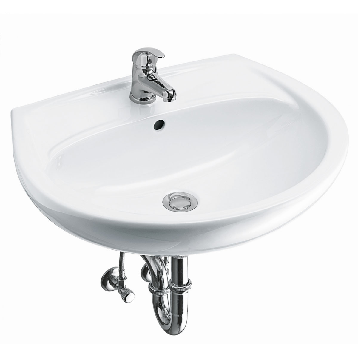 Waschbeckenset Basic 60 cm weiß