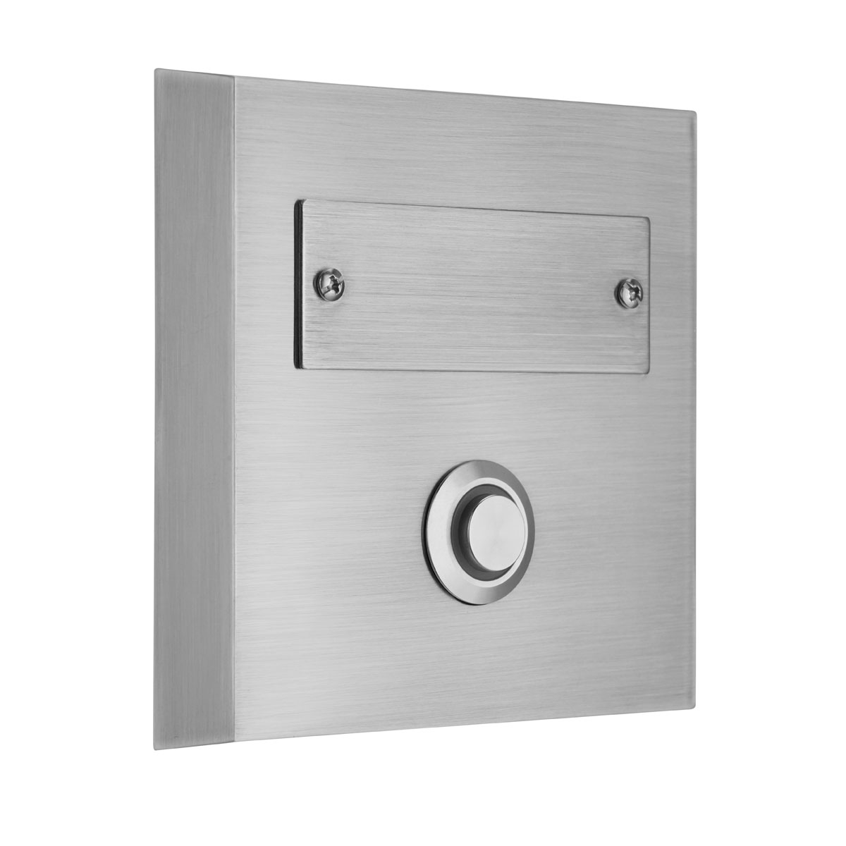 REV Ritter  Klingeltaster Aufputz 1-f.quadratisch mit LED-Beleuchtung & gravierbarem Namenschild Edelstahl Bild 3