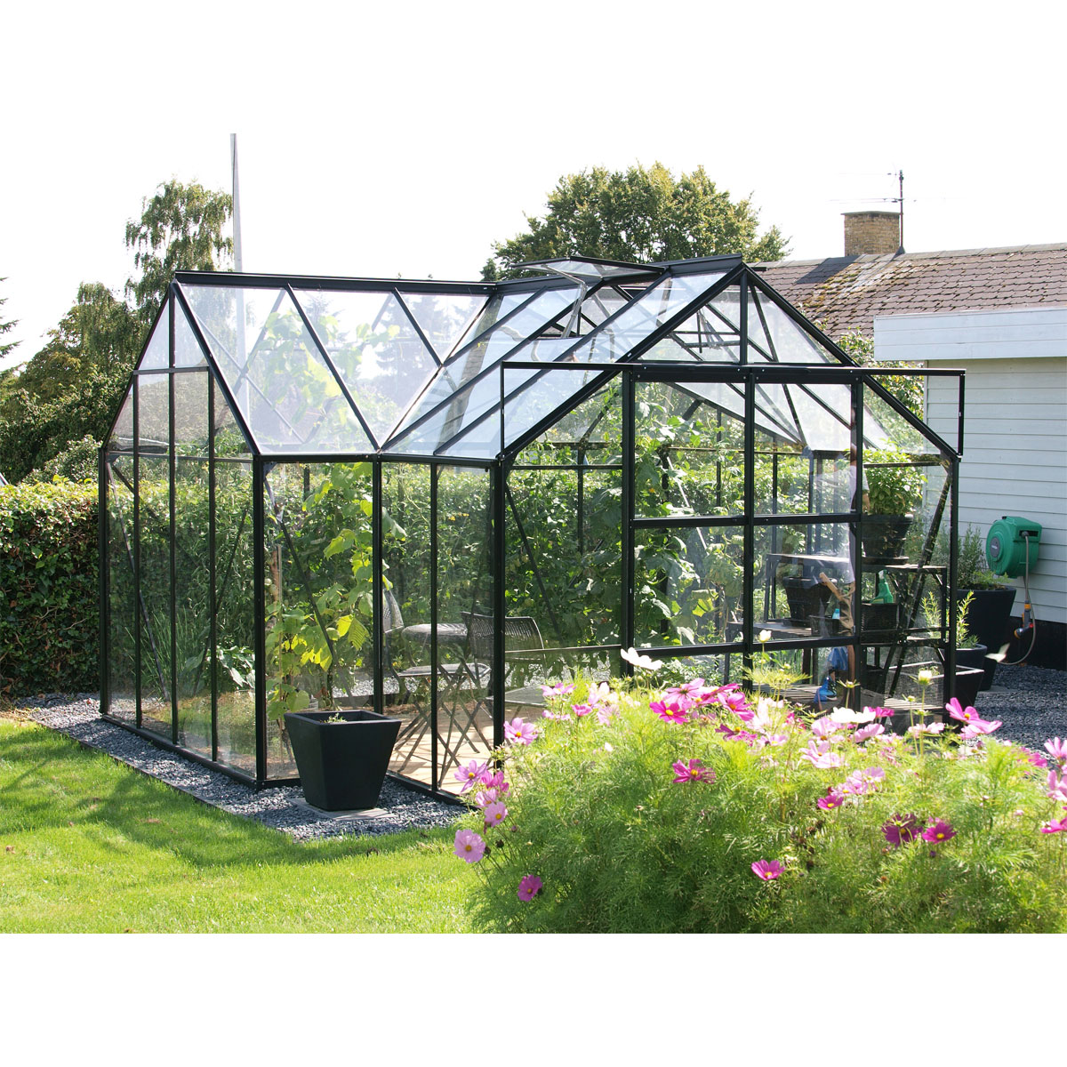 Vitavia Gewächshaus Sirona 13m² 3 mm schwarz Bild 3