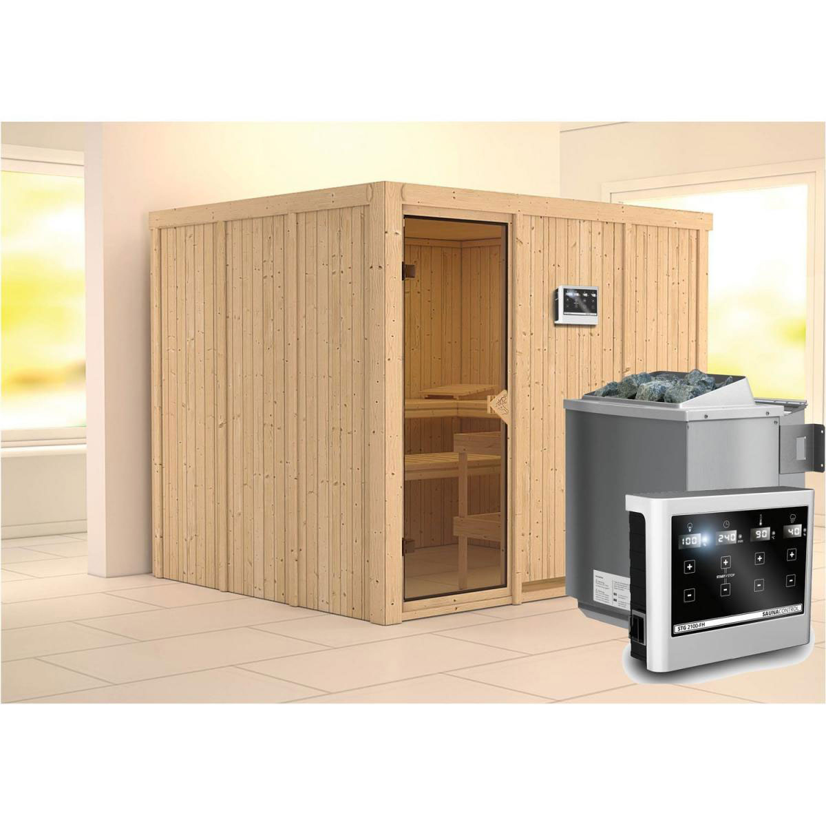Karibu Systemsauna Gobin 68 mm