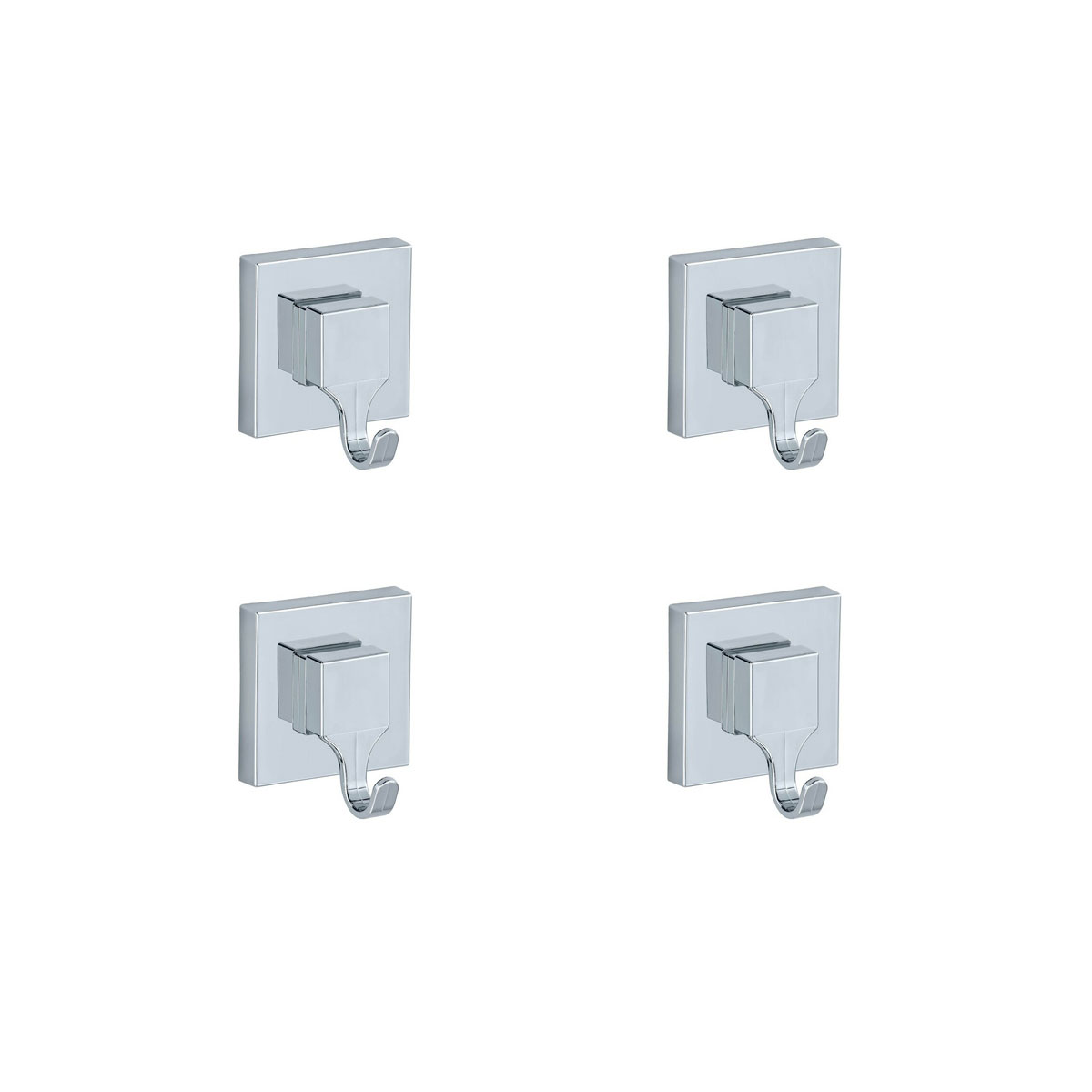 WENKO Super Loc Suction Hook Set Of 2 Towel Rail Bathroom No Drilling Required - View #7
