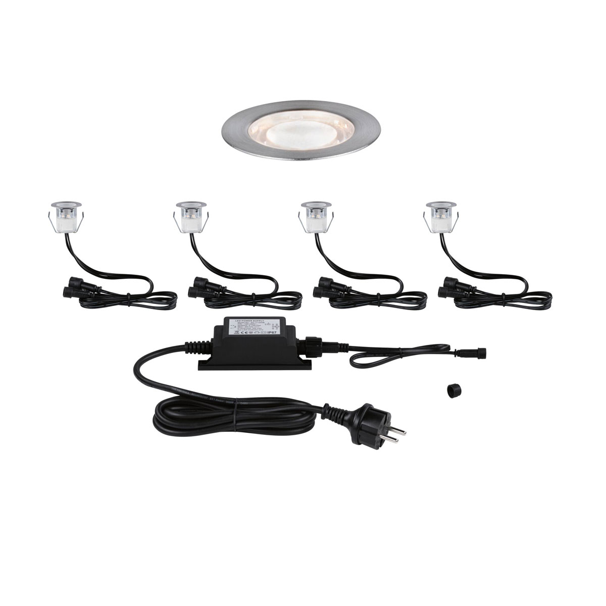 Paulmann  Outdoor Link Light Set BodenEBL 4x0,6W IP67 3000K 12V