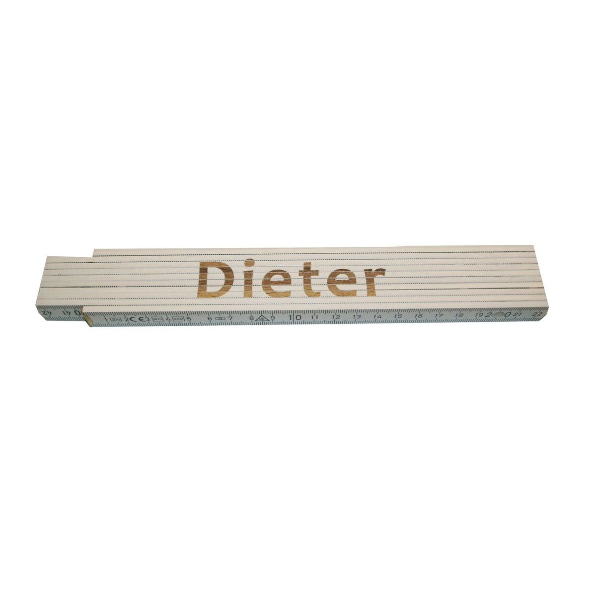 Meterstab „Dieter“, 2m, weiß