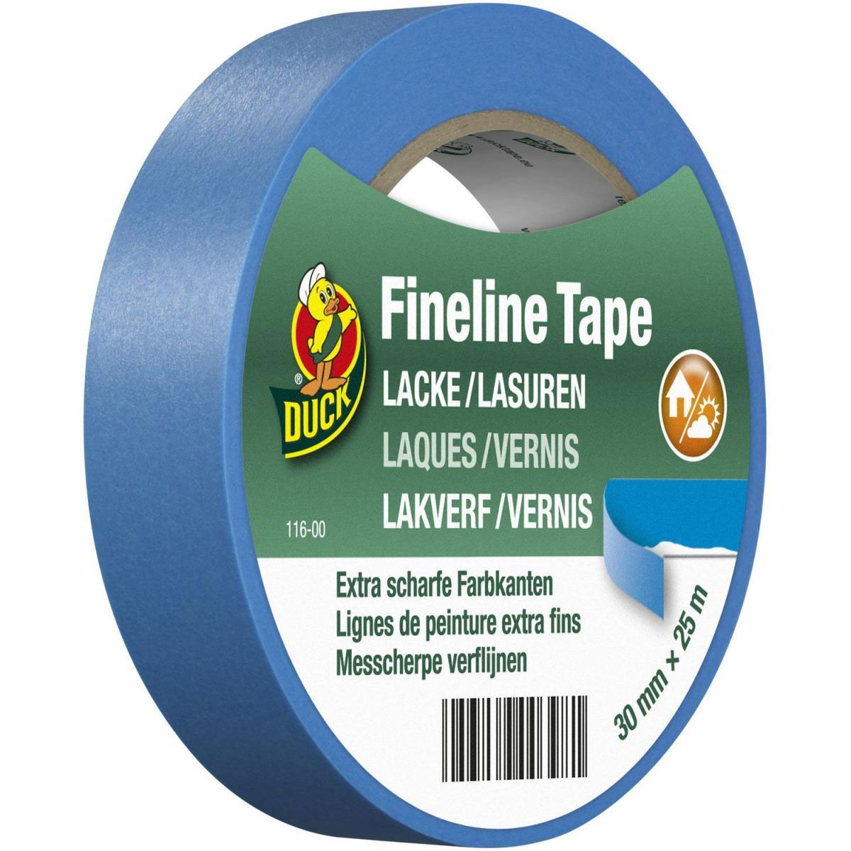 Duck Fineline Tape für Lacke und Lasuren 30 mm x 25 m Duck Fineline Tape für Lacke und Lasuren 30 mm x 25 m