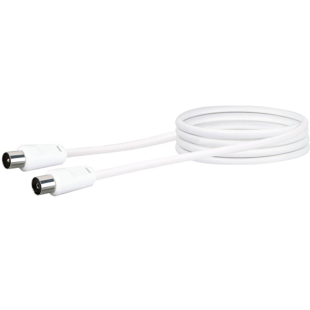 Schwaiger Antennen Anschlusskabel 150 cm weiß Bild 1
