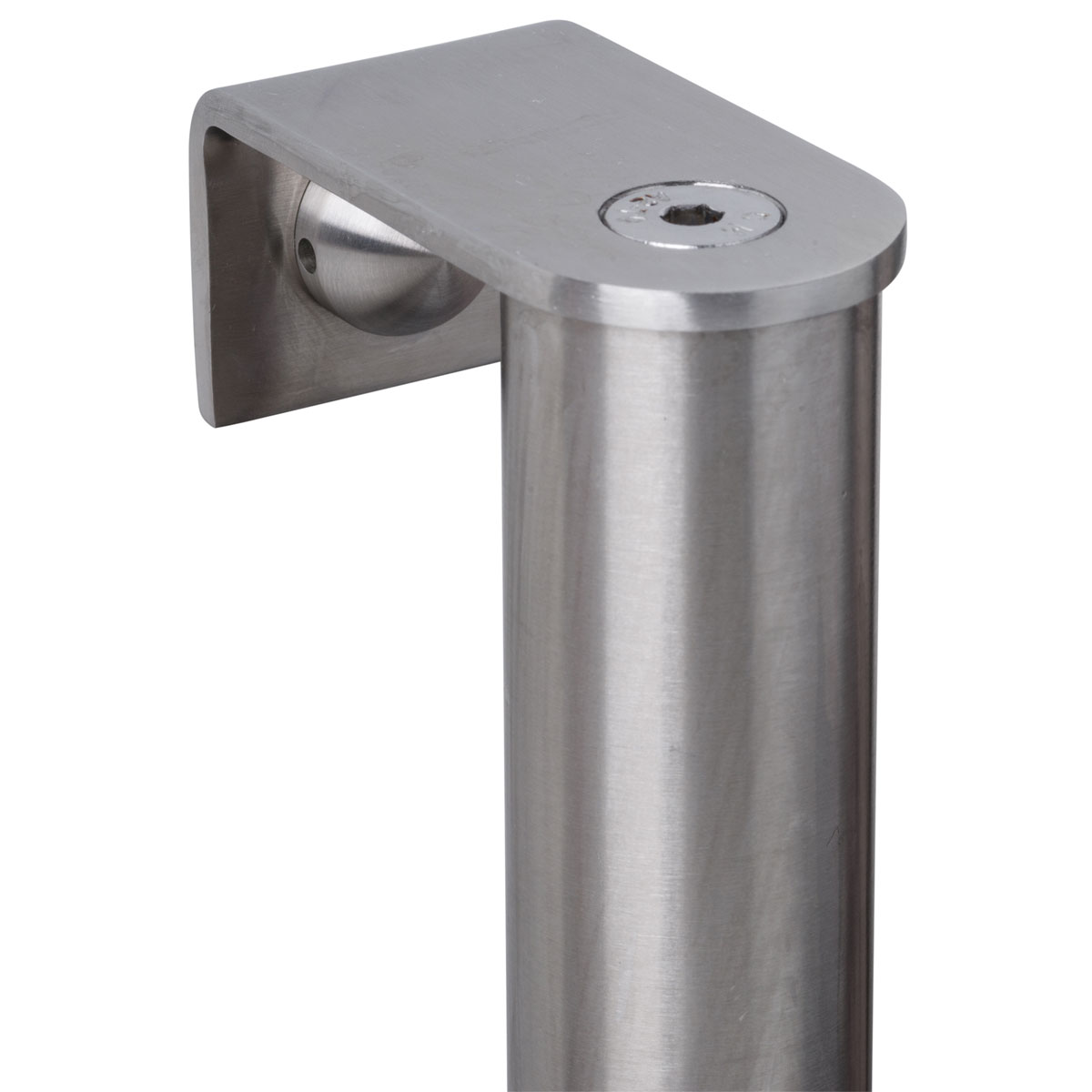 Alpertec Stoßgriffhalter Universal ES satiniert gerader Endteil