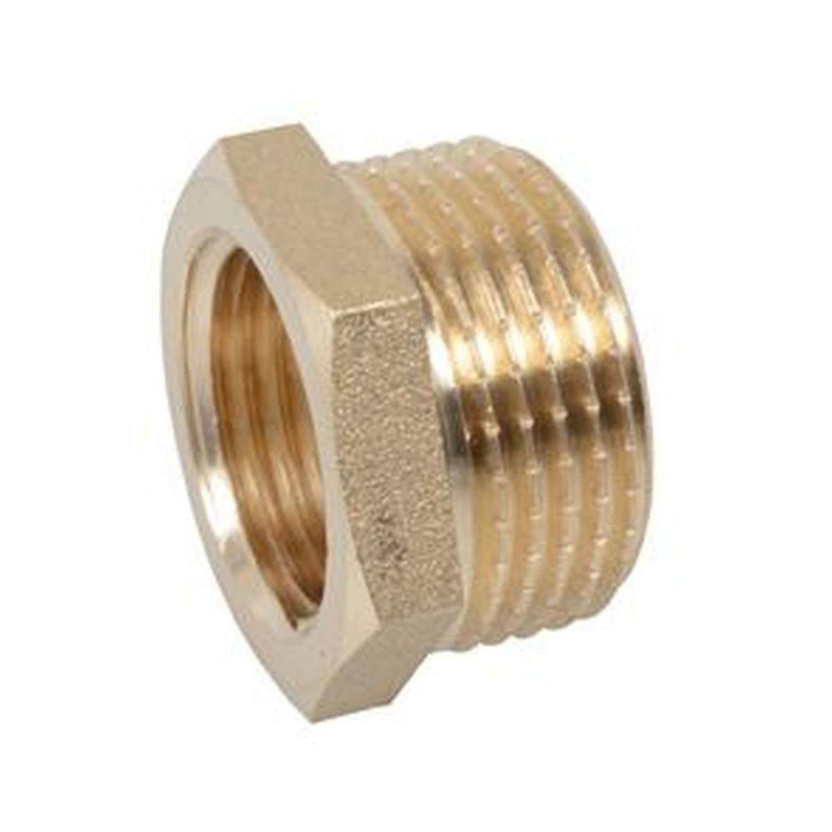 Kirchhoff Reduzierstück ¾ AG x ½ IG Messing blank