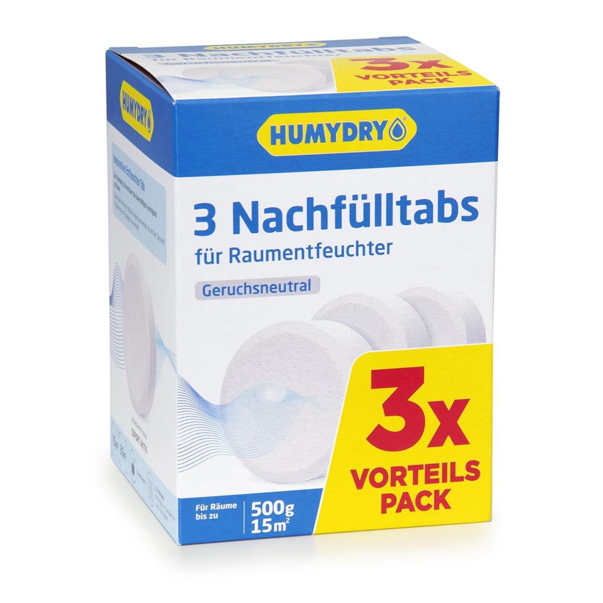 Humydry Nachfülltabs 3 x 500g geruchsneutral Humydry Nachfülltabs 3 x 500g geruchsneutral