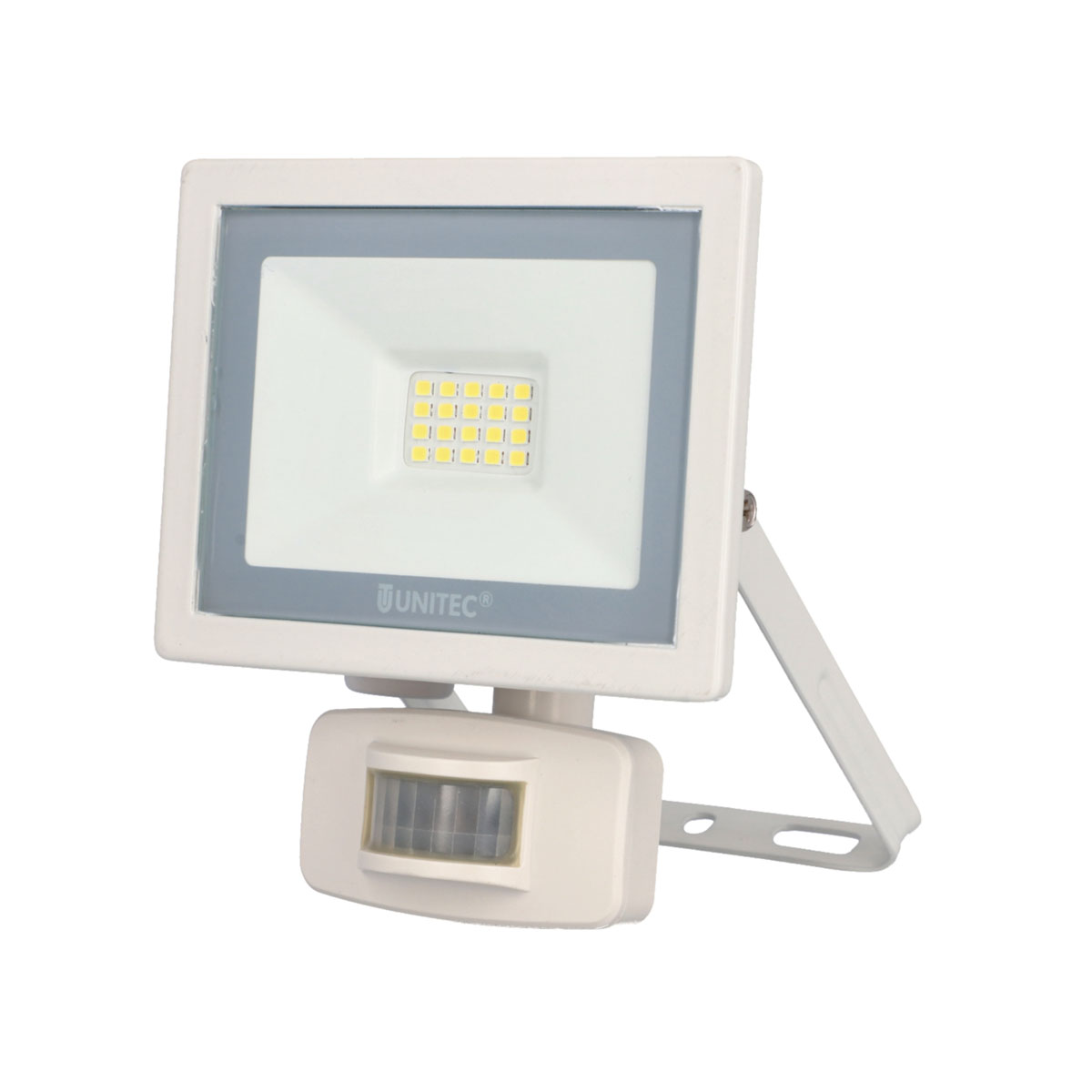 Unitec LED Wandstrahler mi Bewegungsmelder 10W 800lm weiss Bild 1
