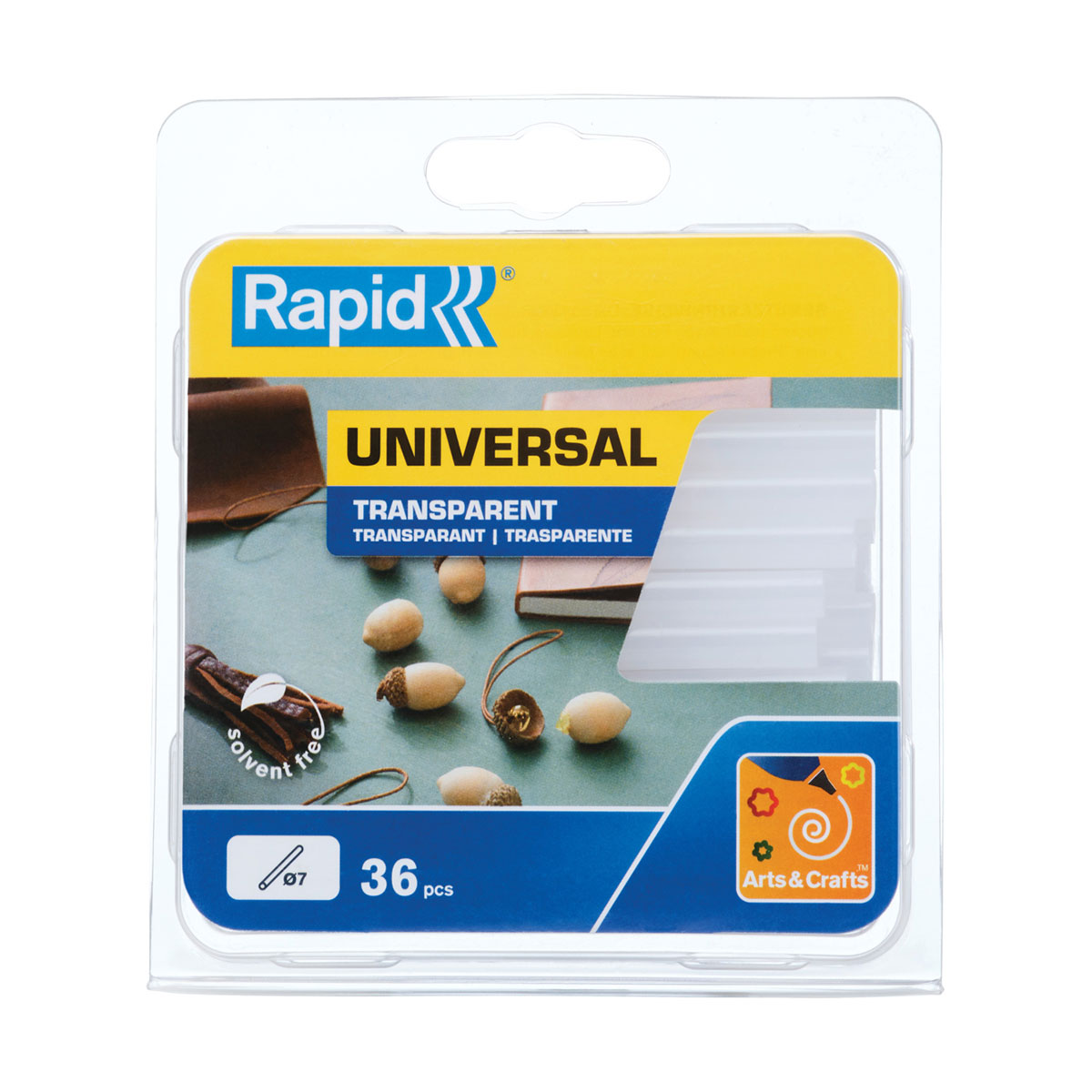 Rapid Heißklebesticks transparent 0,7 x 9 cm 36 Stück Bild 1