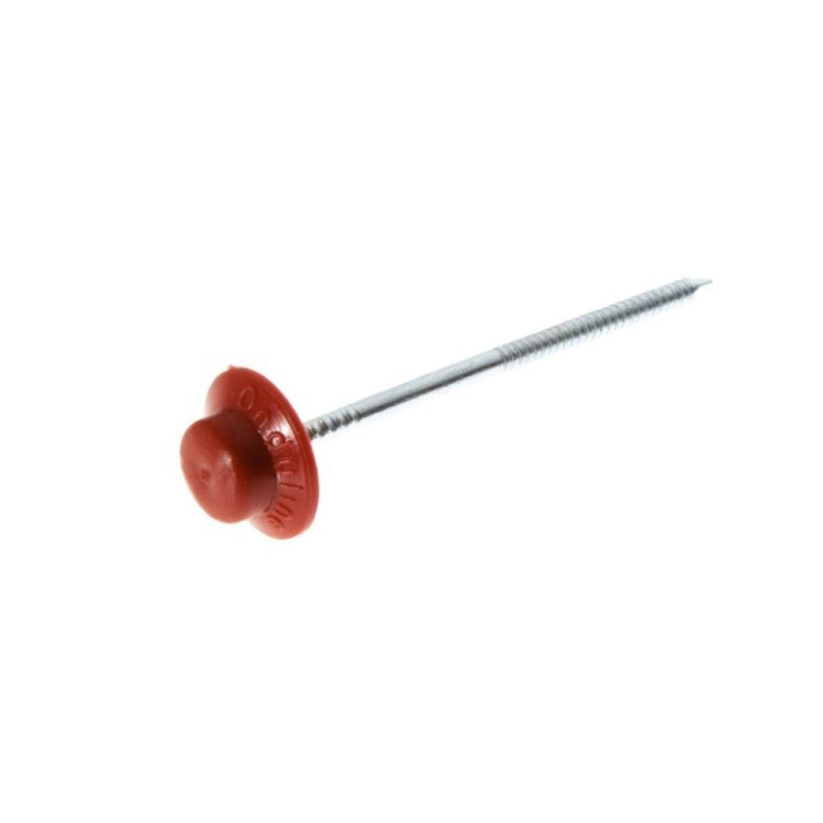 Onduline Nägel mit PVC-Kopf 65 mm rot 100 Stk im Beutel