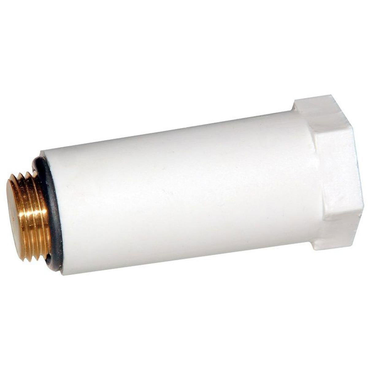 Kirchhoff Baustopfen mit Messinggewinde ½ weiß